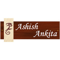 SANGAM AD Aluminium Composite Penal Ashish Ankita Personalized Nameplate for Home Decor (Length 15 x Height 6 x Width 0.3-inch)