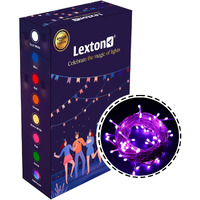 Lexton Lunar 12.5 Meter 75 LED String/Fairy Light | Plug Sourced | Suitable for Home & Outdoor Decoration, Diwali, Christmas, Wedding, Party, Lawn, Ganesh Chaturthi, Festival (Pack of 1, Pink)