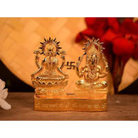 Collectible India Lakshmi Ganesha murti Idol Set for Puja Home Decoration Car, Idols Ganesh Laxmi Statue Car Dashboard Desktop Decor (25 Box)