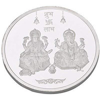 Kundan 20g (999.9) Lakshmi Ganesh Silver Coin