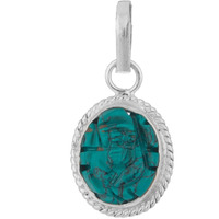 Shiv Ram Jyotish kendra Silver firoza Ganesh Pendant for Unisex