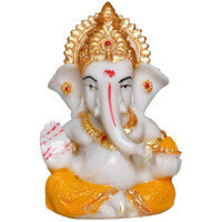INSHREYS Hindu Lord Ganesha Idol Statue Indian Diwali Gifts Small Ganesh for Car Dashboard Decor India God Figurine Home Mandir Murti Pooja Yoga Meditation Room Kit Decor Wedding Gift