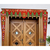 TORNORY Traditional Toran Bandarwal for Entrance Decor/Wall Hanging for Home Decor,Multicolour(37 Inch,Set of 3 Pieces) Ganesh Pan,Ridhdhi Sidhdhi Sakh