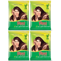 Neeta Mehendi Powder 100g Pack of 4, 100% Natural Henna Mehandi Powder for Hair, Hand & Feet
