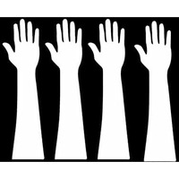 ENBY Reusable Washable Acrylic Hand for Mehendi Practice (PACK OF 4)