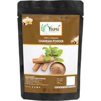 Yumi Mehendi Organic Natural Mulethi Powder For Face Pack, Hair Pack, Pure Fullers Earth For Soft and Glowing Skin, Bentonite Clay - 100g (Chandan)