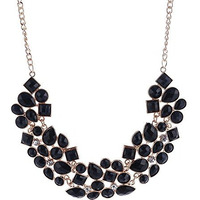 Shining Diva Fashion Latest Stylish Western Choker Necklace for Women and Girls (Black)(8096np)