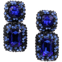 YouBella Jewellery Earrings for women Crystal Earrings for Girls and Women (Blue)