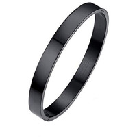 Yellow Chimes Bracelets for Men and Boys Fashion Black Kada Bracelet for Men | High Polished Stainless Steel Kada for Men | Birthday Gift for Men and Boys Anniversary Gift for Husband
