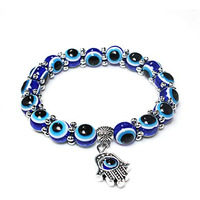 Yellow Chimes Bracelet for Women and Girls | Fashion Evil Eye Nazariya Style Bracelets for Women and Men | Accessories Jewellery for Women | Birthday Gift for Girls & Boys (Design 10)