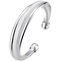 Yellow Chimes Twisting Casual Silver Plated Kadaa for Women (Silver) (YCFJBR-293KADA-SL)