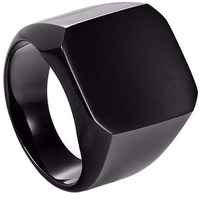 Yellow Chimes Mens/Boys Rock Cool Casual Sport Titanium Steel Ring
