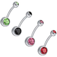 Yellow Chimes Earrings for Women and Girls | Fashion Belly Button Rings Multicolor Stone | Silver Tone Boby Piercing Jewellery | Western Stainless Steel Studs | Accessories Jewellery for Women | Birthday Gift for Girls and Women Anniversary Gift for Wife