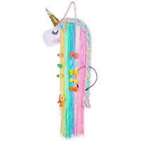 Melbees by Yellow Chimes Hair Clips Holder for Women Unicorn Hair Clips Holder Rainbow Yarn Tassels Hair Bows Storage Hair Accessories Organizer Theme Decorations for Kids Girls Hair Accessories.