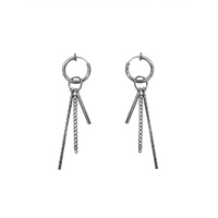 Yellow Chimes Earrings for Men and Boys 2 Pcs Stainless Steel Dangler Huggie Hoop Earrings for Men | Accessoriess Jewellery for Men | Birthday Gift for Men and Boys Anniversary Gift for Husband