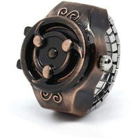 Yellow Chimes Rings for Women Dial Analog Watch Ring Stretchable Ring Watch for Women and Girls.