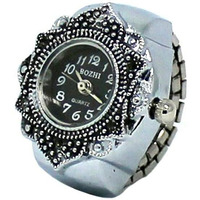 Yellow Chimes Rings for Women Dial Analog Watch Ring Stretchable Ring Watch for Women and Girls.