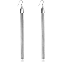 Yellow Chimes Danglers Earrings for Women | Silver Earrings for Girls | Fashion Women Earrings | Long Chain Dangler Earrings | Birthday Gift For Girls Anniversary Gift for Wife