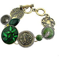 Yellow Chimes Bracelet for Women Gold Plated Antique Craftwork Oxidized Gold Plated Bracelet for Women and Girls.