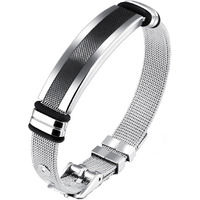 Yellow Chimes Western Style Cross Design Printed Causal Wear Wristband Opening Bracelet for Men and Boys (Design 2)