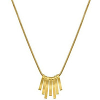 Yellow Chimes Chain Pendant for Women Western Style Gold-Plated Stainless Steel Square Chain Pendant Necklace For Women and Girls. (PD 3)