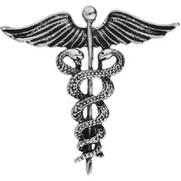 Yellow Chimes Brooch for Men and Boys Doctors Brooch for Men Suit | Silver Toned Formal Stainless Steel Silver Brooch | Birthday Gift for Men and Boys Anniversary Gift for Husband