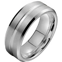 Yellow Chimes Silver Rings For Men | Pack of 1 Stainless Steel Men Ring | Silver Toned Finger Ring for Boys | Ideal Gift For Men and Boys