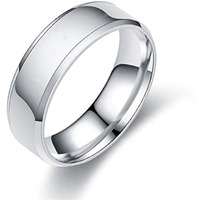 Yellow Chimes Silver Toned Ring For Men | Pack of 1 Stainless Steel Band Ring | Silver Finger Ring for Boys | Ideal Gift For Men and Boys