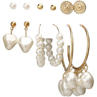 Yellow Chimes Latest Fashion Gold Plated Geometric Design Dangle Earrings for Women and Girls (Design 10)