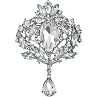 Yellow Chimes Brooch for Women Crystal Studded Floral Designed Brooch/Shawl Pin for Women and Girls