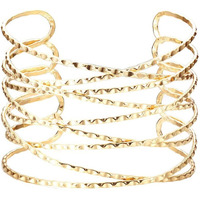 Yellow Chimes Bracelet for Women and Girls Fashion Golden Cuff Kadaa Bracelets for Women | Multi Strand Arm Cuff Armlet Gold Plated Hand Cuff Kadaa Bracelet for Women.
