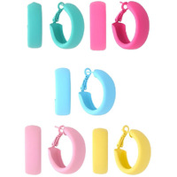 Yellow Chimes Hoop Earrings for Women Fashion Circle Shaped Hoops Earrings Set | Multicolor Hoops Bali Combo of 5 Pairs Earrings for Girls | Birthday Gift for Girls & Women Anniversary Gift for Wife