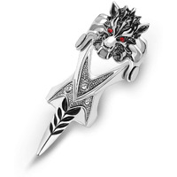 THE MEN THING FURIOUS-REDEYE - Gothic Wolf Knuckle Joint Full Finger Ring for Men & Boys