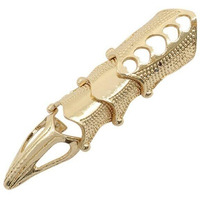 THE MEN THING RINOSKIN - Gold Guard Adjustable Knuckle Joint Full Finger Ring for Men & Boys