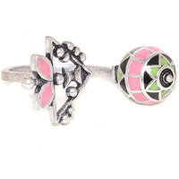 VOYLLA Adorned Spin Floral Motifs Ring for Women and Girls