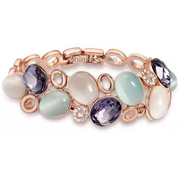 Shining Diva Fashion Latest Stylish Rose Gold Austrian Crystal Bracelet For Women And Girls (11942B), Free