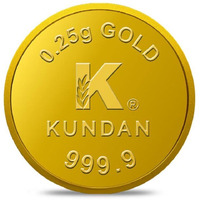 Kundan 0.25g Gold Coin 24k (999.9)