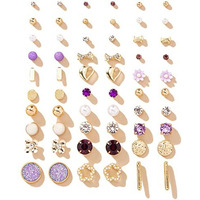 Shining Diva Fashion 30 Pairs Earrings Combo Set Latest Stylish Crystal Pearl Earrings for Women and Girls (14774er)