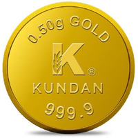 Kundan 0.5g Gold Coin 24k (999.9)