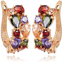 YouBella Multi-Colour Gold-Plated Stud Earrings for Women