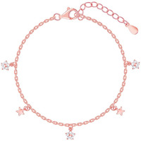 GIVA 925 Silver Rose Gold Starlit Dreams Bracelet, Adjustable| Rakhi Rakshabandhan Gift for Sister Bhabhi, Gifts for Women & Girls| With Certificate of Authenticity and 925 Stamp | 6 Month Warranty*