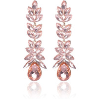 YouBella Jewellery for women Valentine Collection AAA Swiss Zircon Earings Fashion Earrings for Girls and Women (Peach)