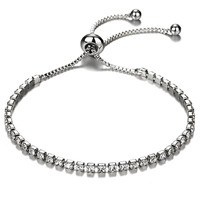Shining Diva Fashion Latest Stylish Austrian Crystal Silver Plated Charm Bracelet for Women (rrsd10857b), One Size