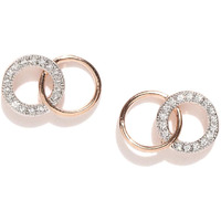 Dhruvi by Zaveri Pearls Brass Rose Gold Stud Earrings for Women (D7976, Rose Gold)