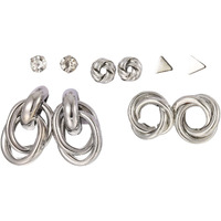 Shining Diva Fashion 5 Pairs Combo Set Latest Stylish Stud Earrings for Women and Girls (rr15821er)