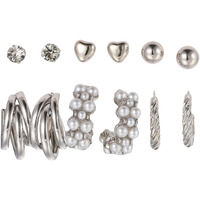 Shining Diva Fashion 6 Pairs Combo Set Latest Stylish Stud Earrings for Women and Girls (rr15822er)