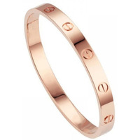 Shining Diva Fashion 18K Gold Plated Stainless Steel Openable Crystal Bracelet | Cuff Bangle | Friendship Couple Wedding Gifts for Mother Sister Wife Girlfriend | Anti Tarnish Jewellery (B_Rose Gold)