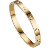 Shining Diva Fashion Latest Stylish Stainless Steel Crystal Gift Bracelet for Women and Girls (15744b)(Gold) Anti Tarnish Jewellery