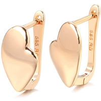 Shining Diva Fashion 18k Rose Gold Plated Latest Fancy Stylish Copper Zircon Earrings for Women and Girls (rrsd14476er)