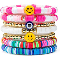 Shining Diva Fashion Latest Stylish Multilayer handmade Bracelet for Women Girls kids (15878b)(Multicolor)